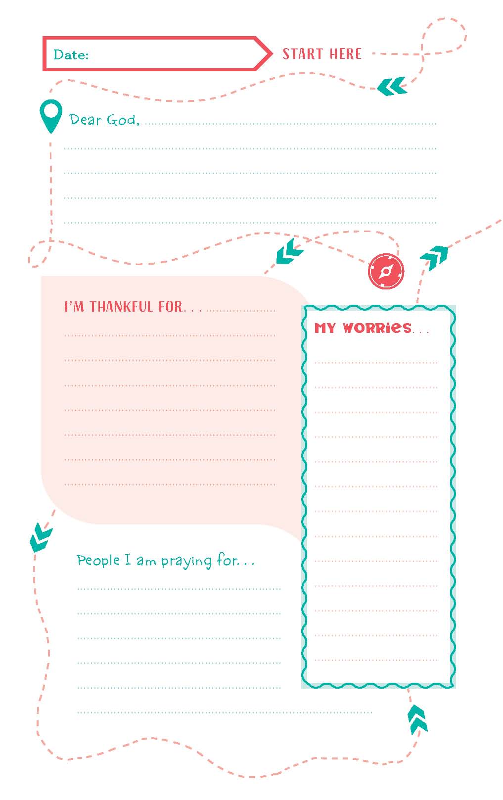 Her Prayer Journey | Interactive Prayer Journal for Girls