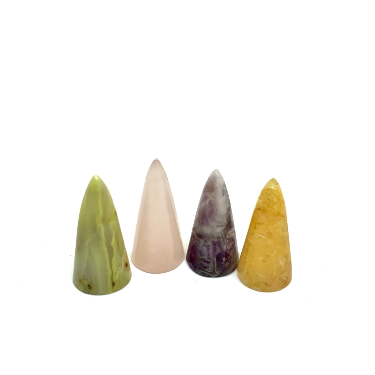 Guided Intuition | Natural Gemstone Pendulum Set of 4