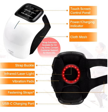 Comfort That Moves With You | Infrared Heat &amp; Vibration Knee Massager