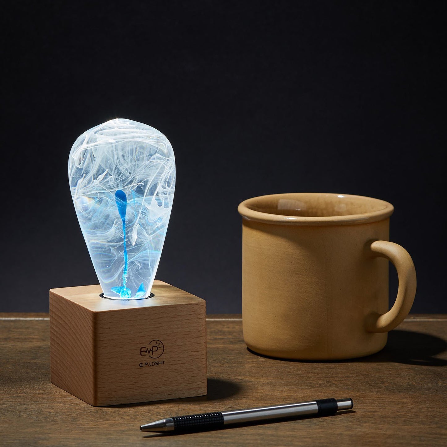 Natural Warmth | Handcrafted Wood Lamp Base