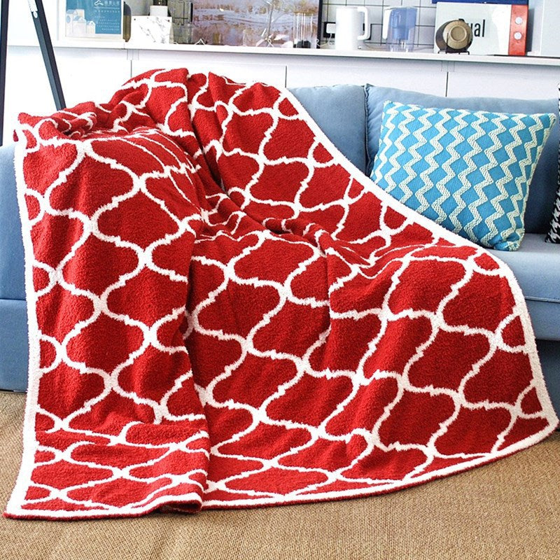 Cozy Nights Start Here | Nordic Reversible Plush Velvet Throw