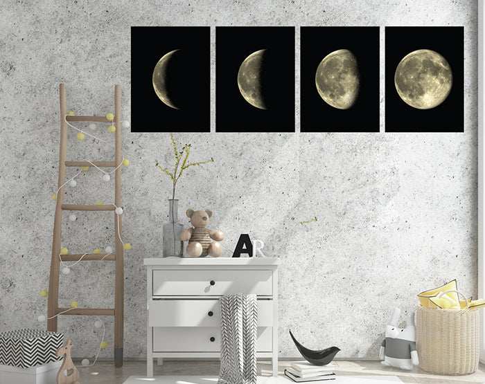 Lunar Cycles | Moon Phases Vinyl Wall Decal Set