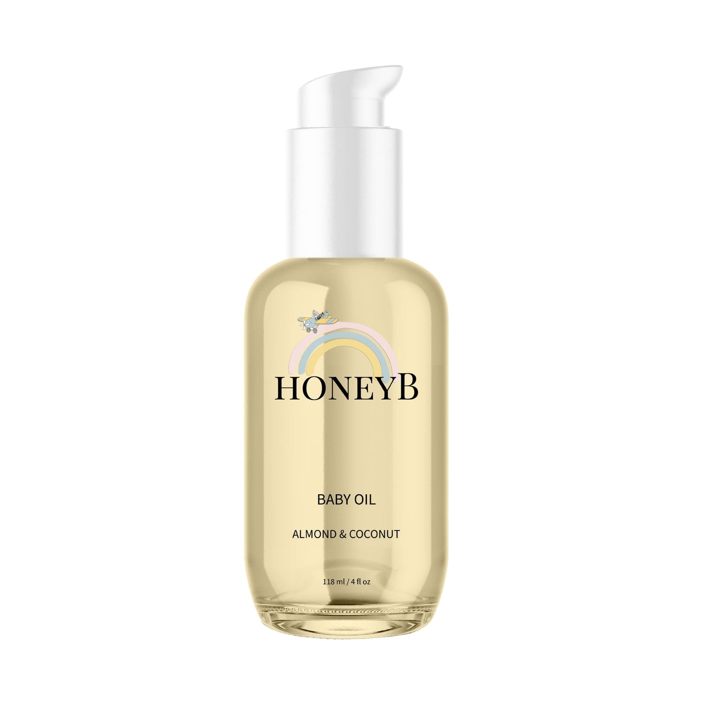 Soothing Baby Oil | Almond & Coconut, Plant-Based 4 oz