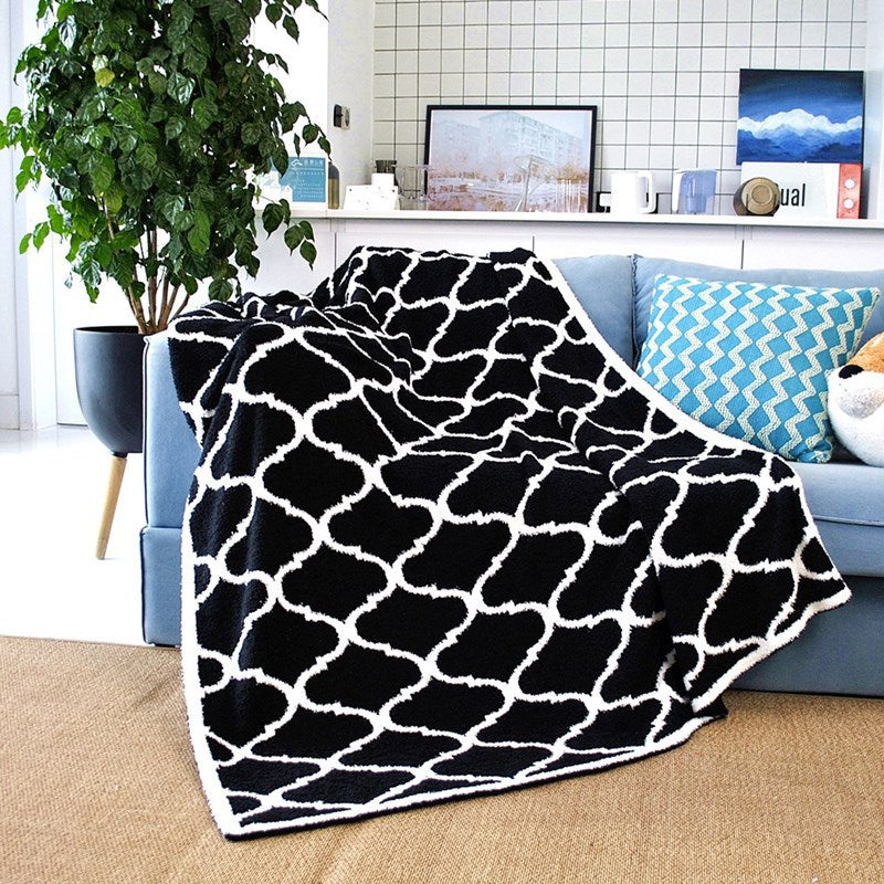 Cozy Nights Start Here | Nordic Reversible Plush Velvet Throw