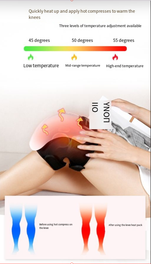 Comfort That Moves With You | Infrared Heat &amp; Vibration Knee Massager