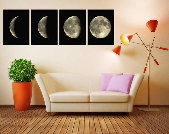 Lunar Cycles | Moon Phases Vinyl Wall Decal Set