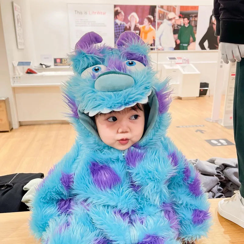 Adorably Warm from Head to Toe | Hooded Animal Fleece Baby Jumpsuit