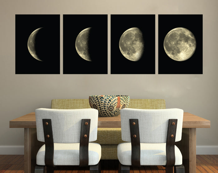 Lunar Cycles | Moon Phases Vinyl Wall Decal Set