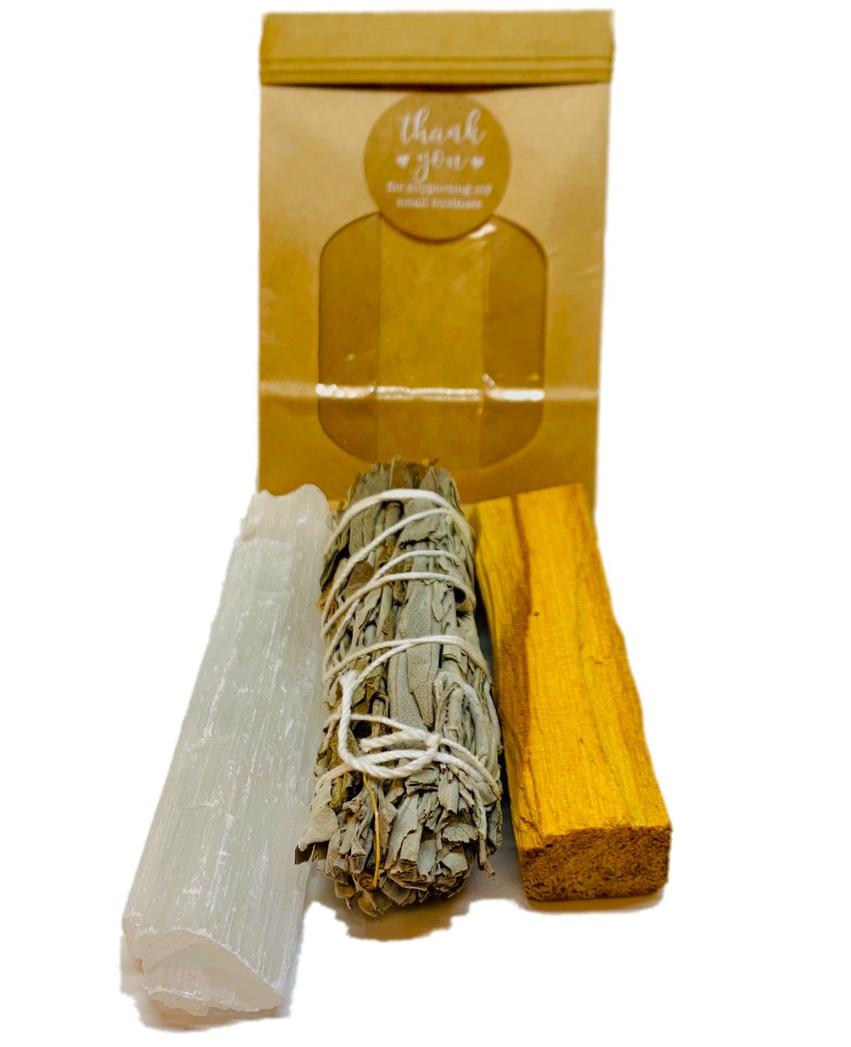 Clear the Air | Sage, Palo Santo & Selenite Cleanse Trio