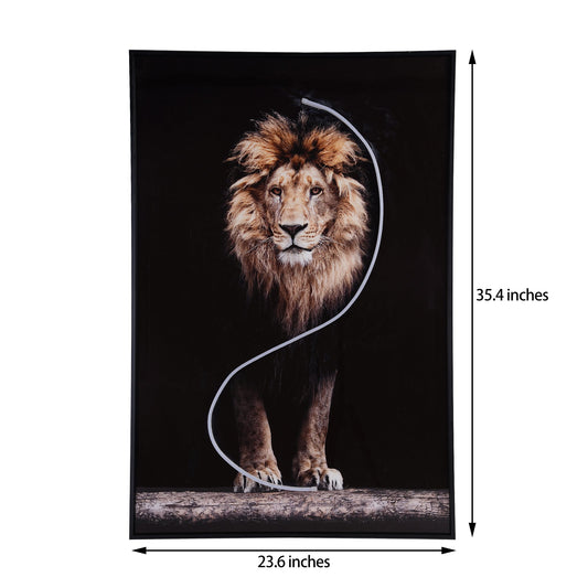 Majestic Wall Light | LED Lion Wall Art