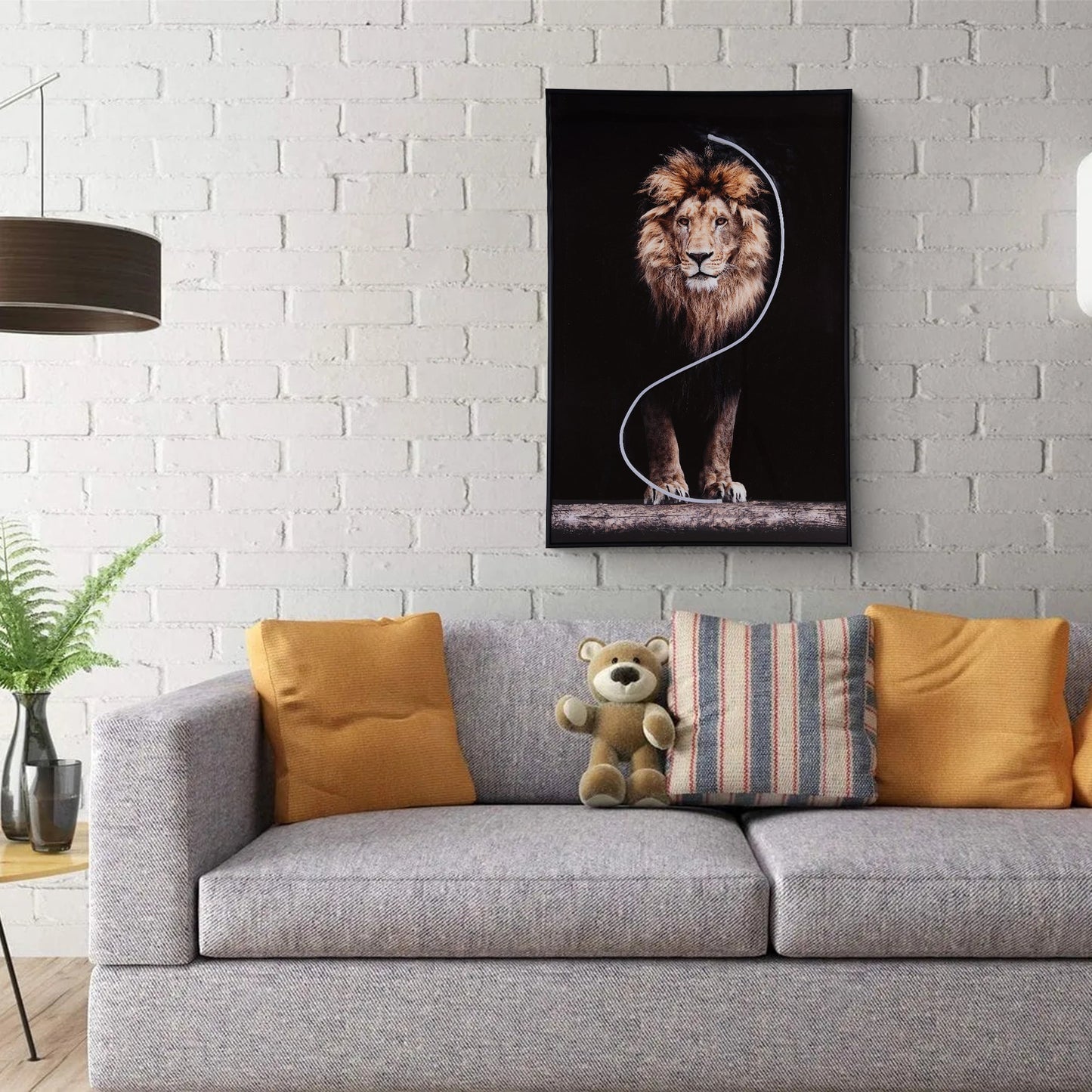 Majestic Wall Light | LED Lion Wall Art