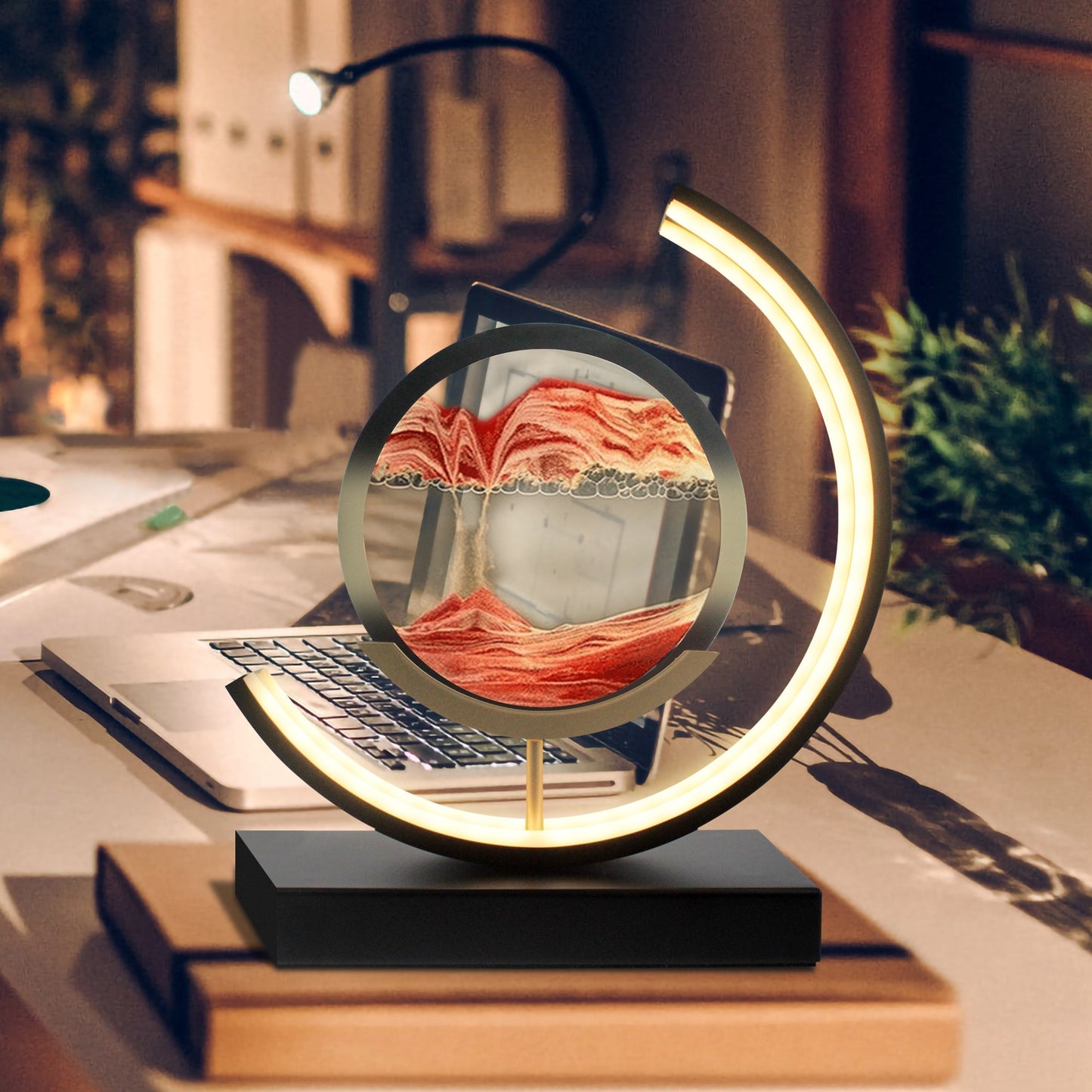 Shifting Sands | Mesmerizing LED Sandscape Table Lamp