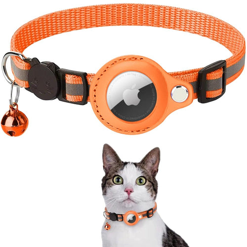 Safe &amp; Seen | Reflective AirTag Pet Safety Collar