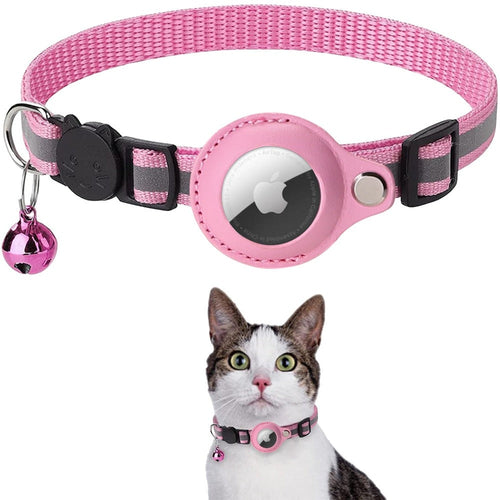 Safe &amp; Seen | Reflective AirTag Pet Safety Collar