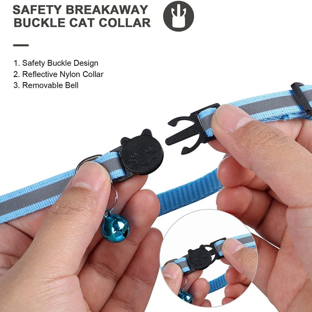 Safe &amp; Seen | Reflective AirTag Pet Safety Collar