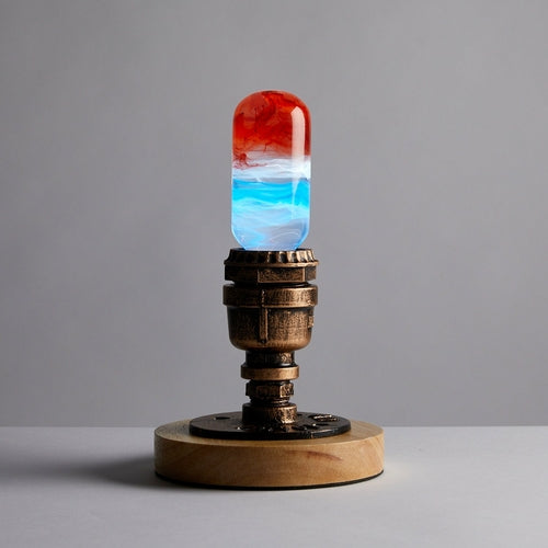 Golden Hour Glow | Handcrafted Sunrise LED Artisan Bulb