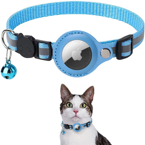 Safe &amp; Seen | Reflective AirTag Pet Safety Collar