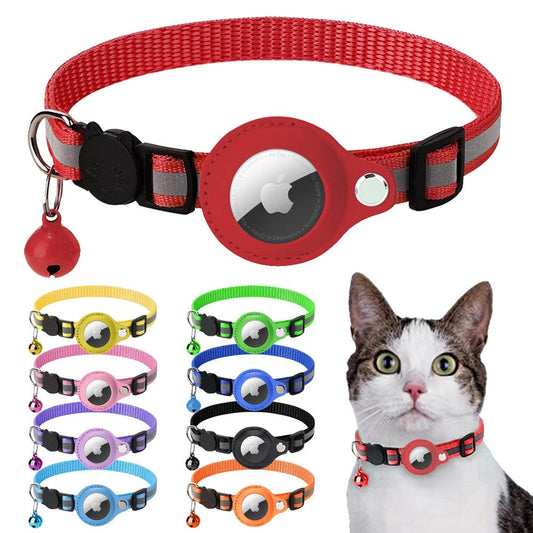 Safe &amp; Seen | Reflective AirTag Pet Safety Collar