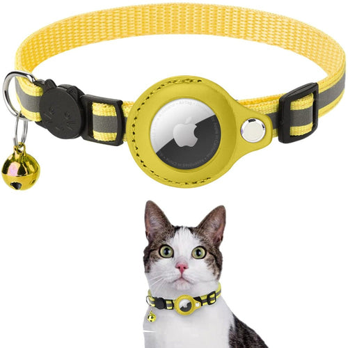 Safe &amp; Seen | Reflective AirTag Pet Safety Collar