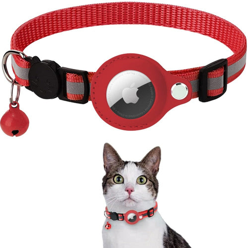 Safe &amp; Seen | Reflective AirTag Pet Safety Collar