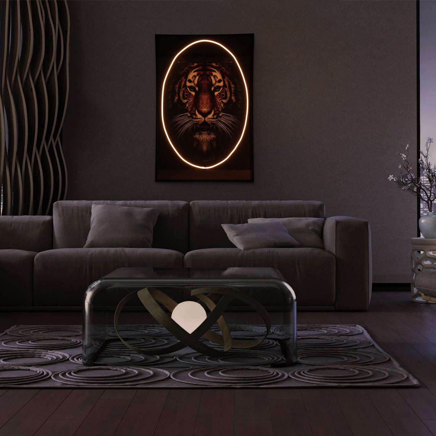Majestic Wall Light | LED Lion Wall Art