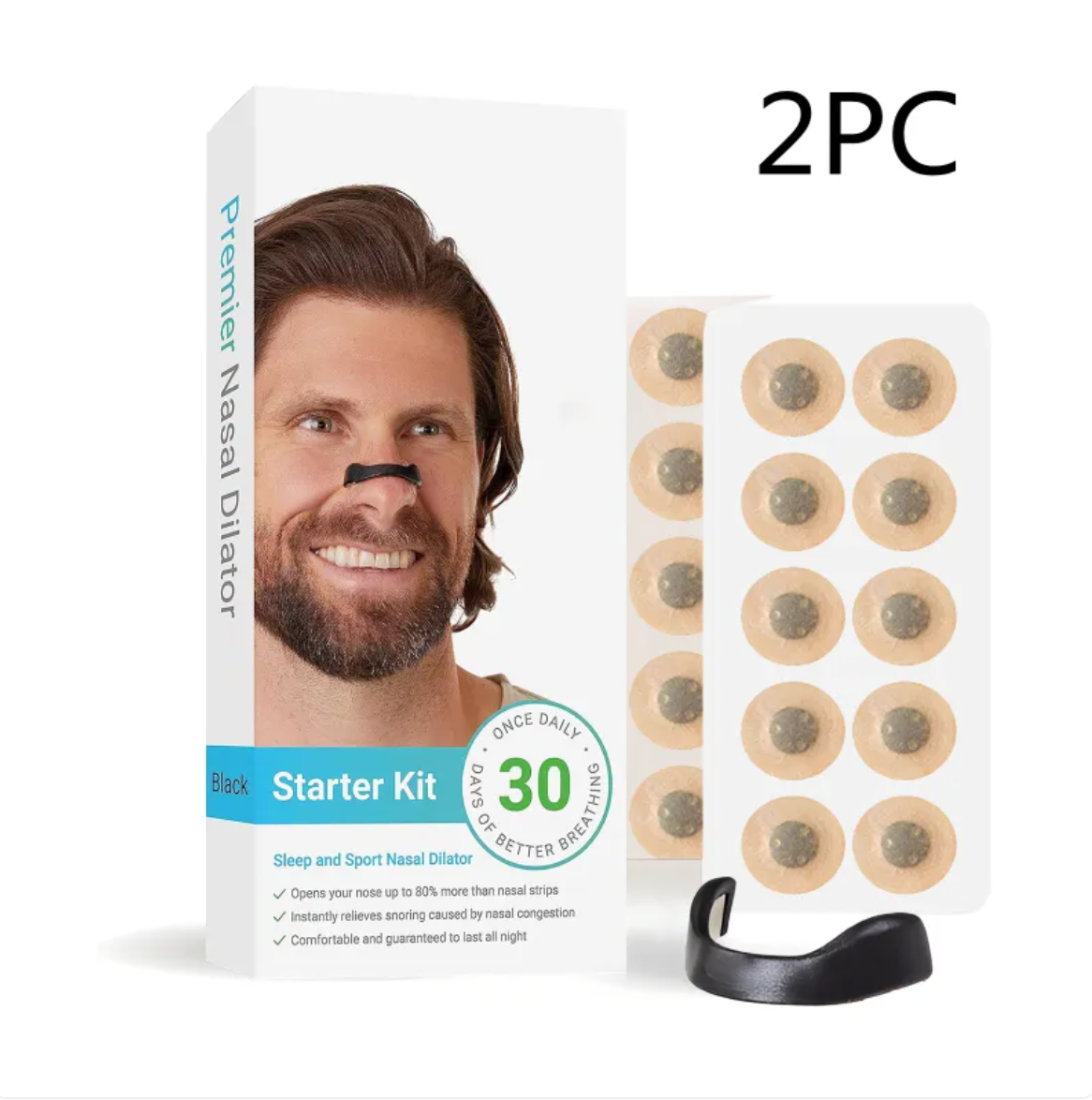 Breathe Easier at Night | Soft Nasal Dilator Set
