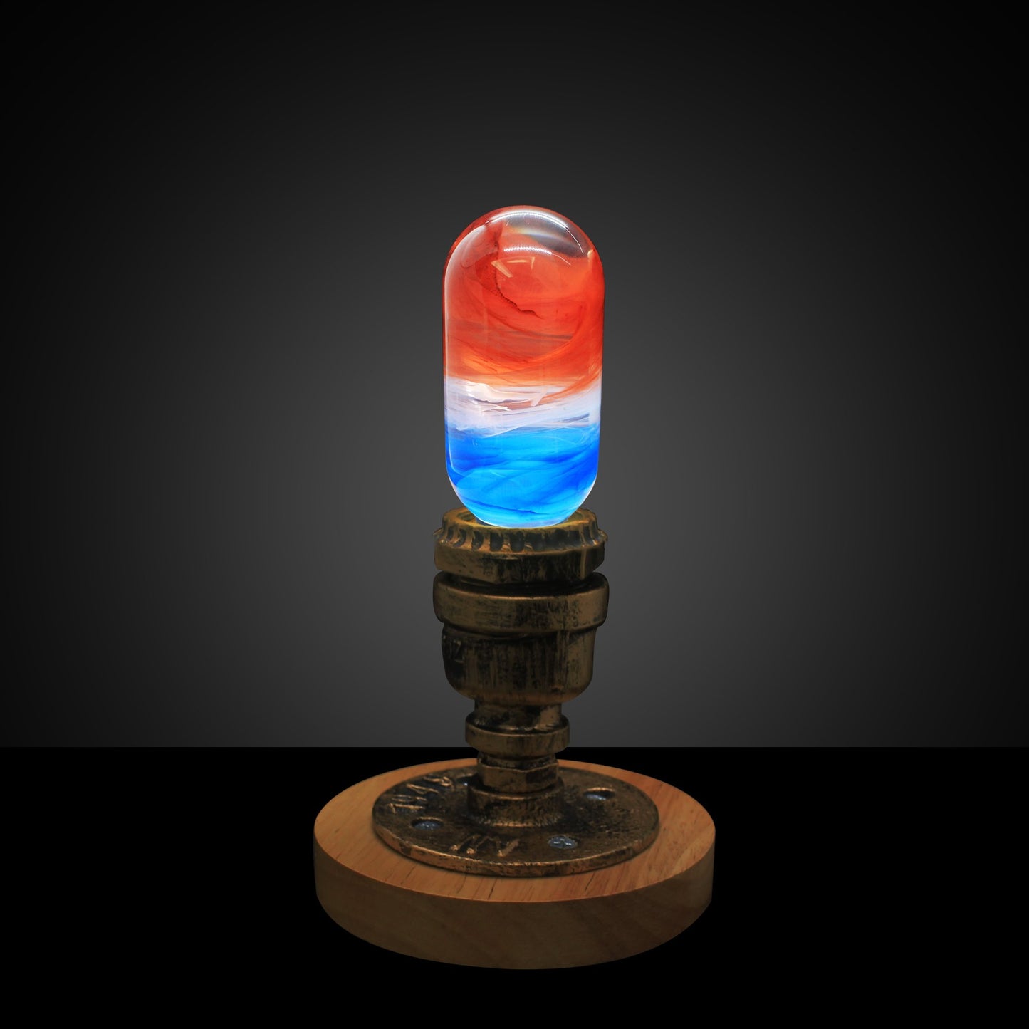 Golden Hour Glow | Handcrafted Sunrise LED Artisan Bulb
