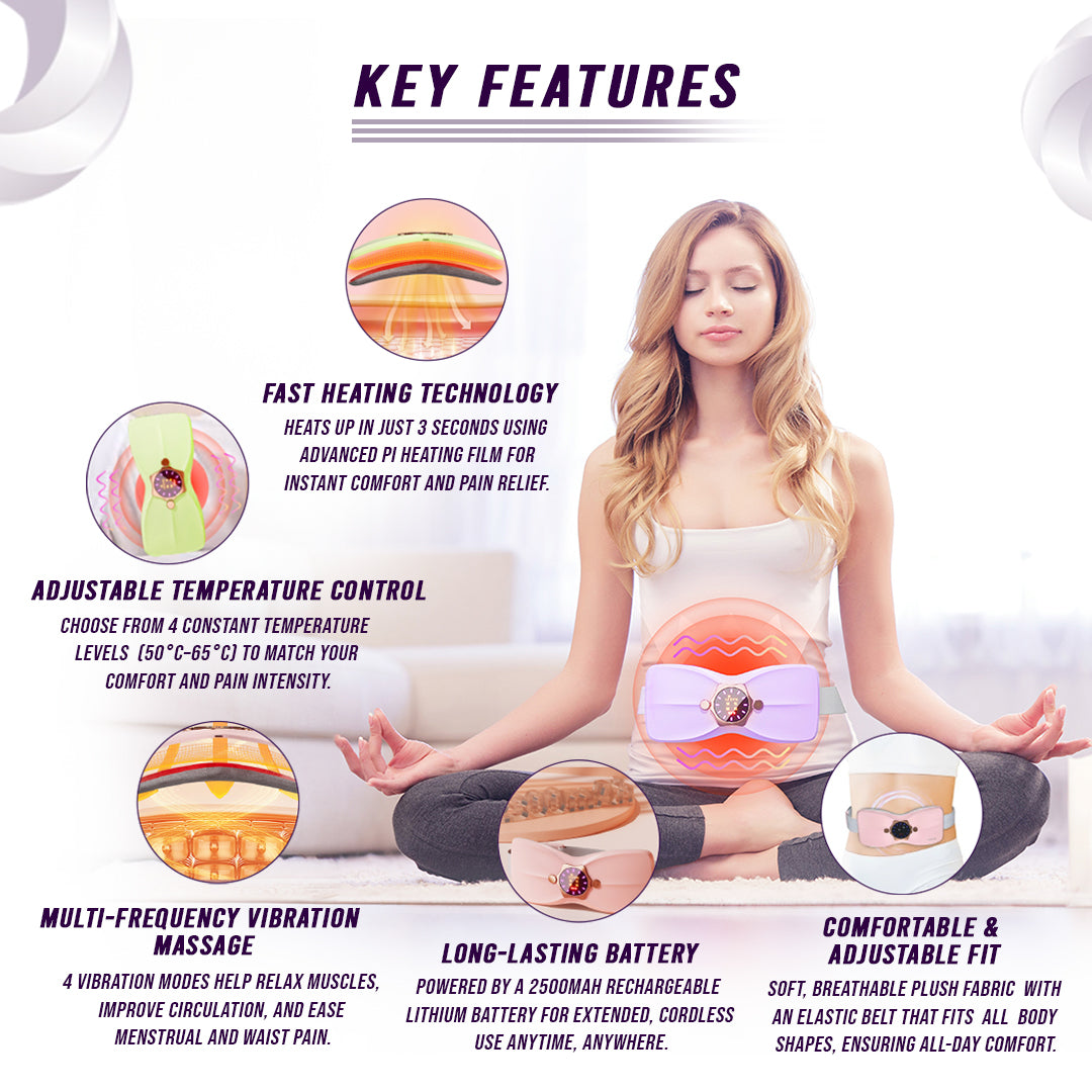 Comfort That Moves With You | Cordless Soothing Heat Warming Belt
