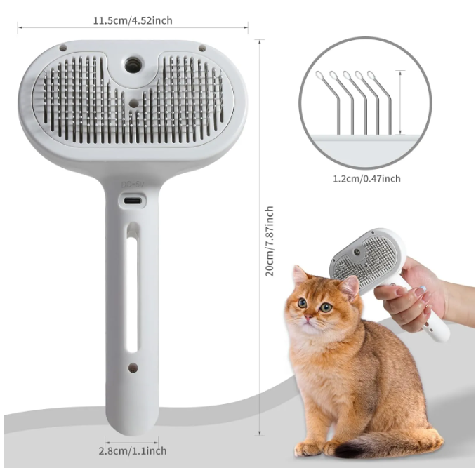 Grooming Made Gentle | Pet Spray Grooming Brush