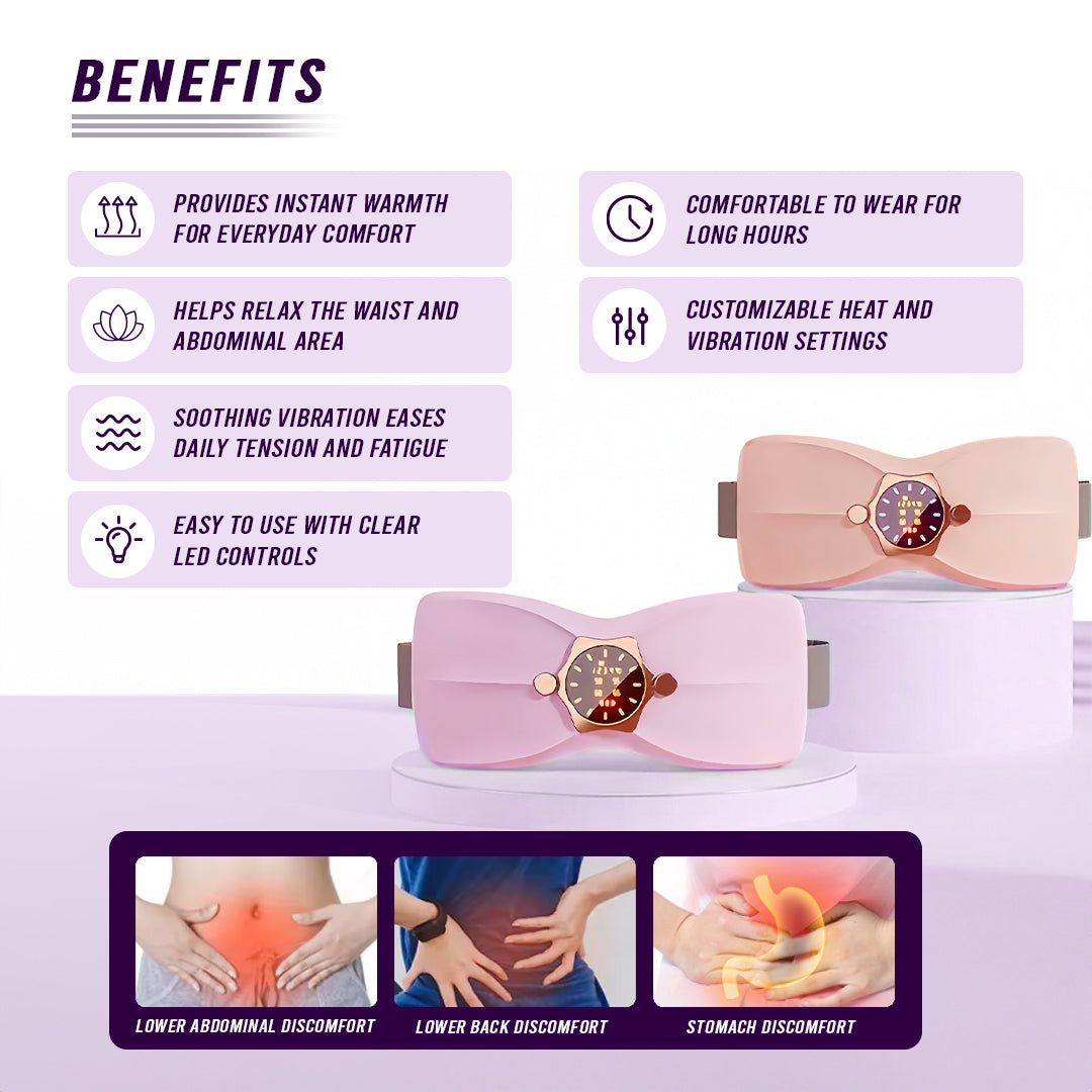 Comfort That Moves With You | Cordless Soothing Heat Warming Belt
