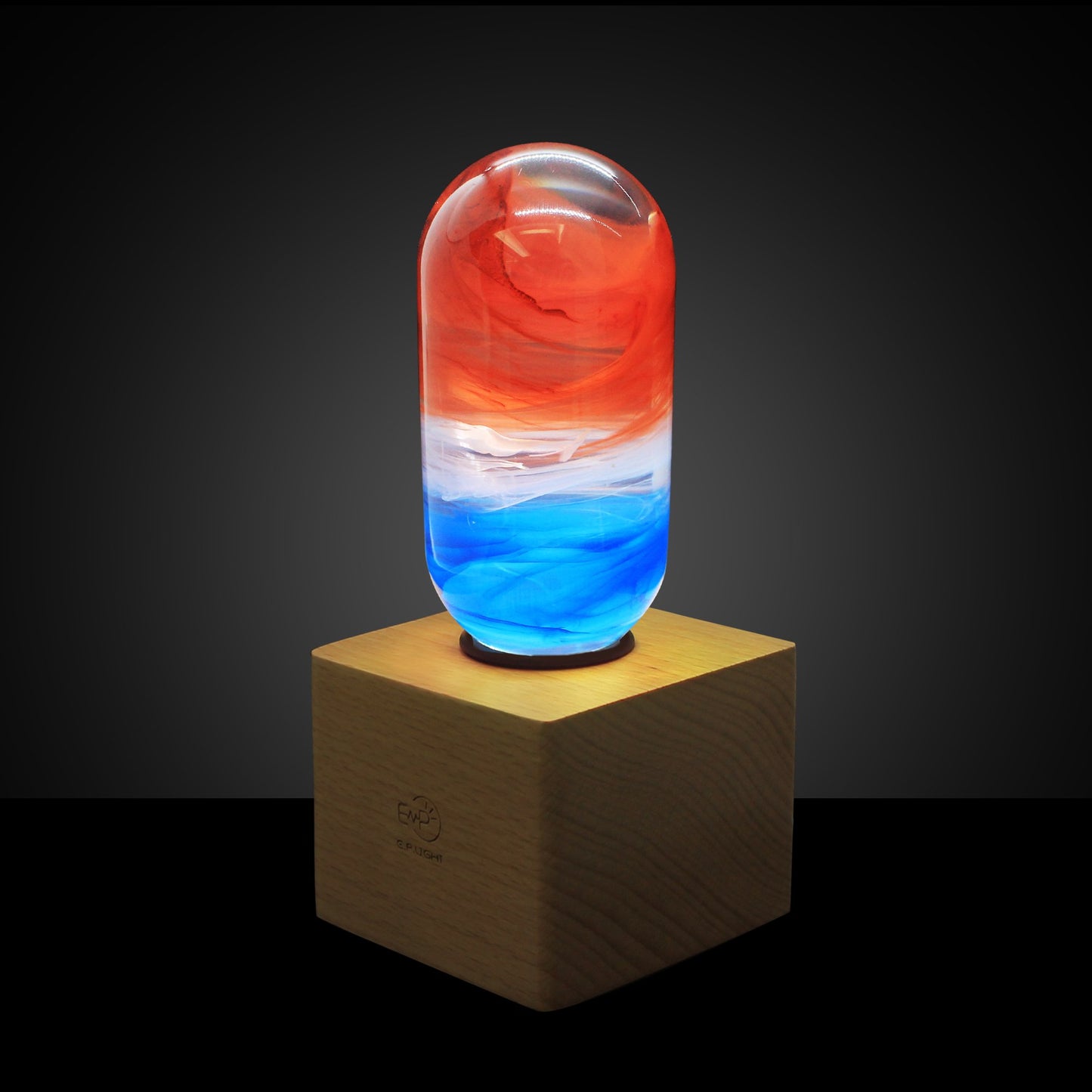 Golden Hour Glow | Handcrafted Sunrise LED Artisan Bulb