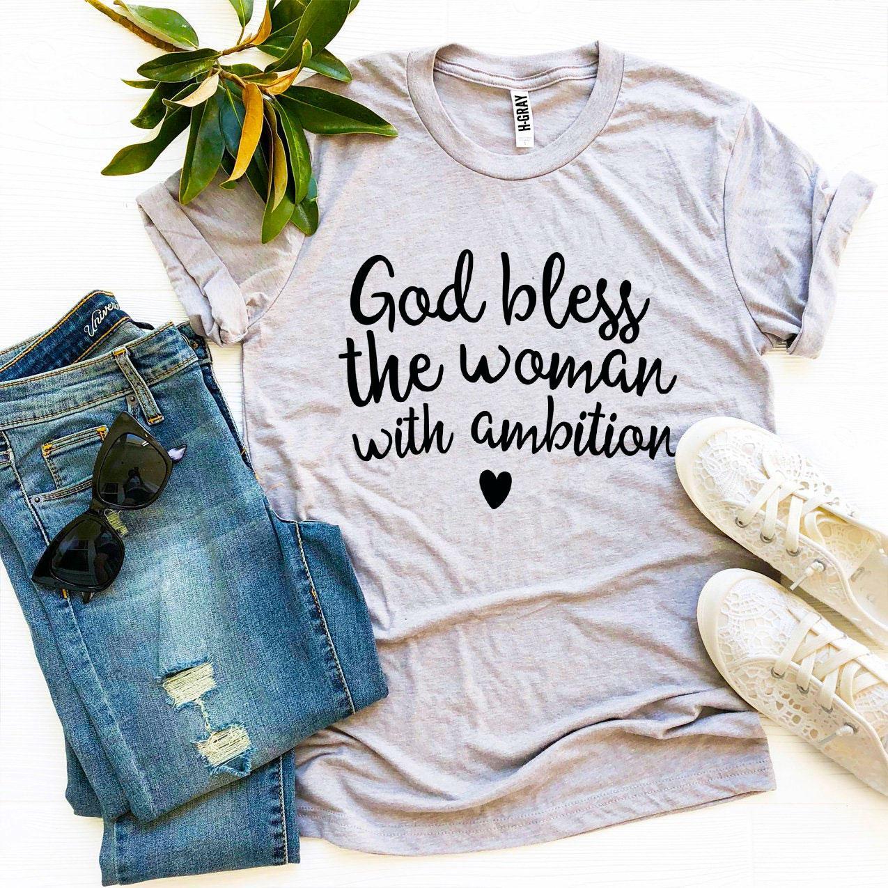 Blessed With Ambition | Women's Faith Cotton Tee