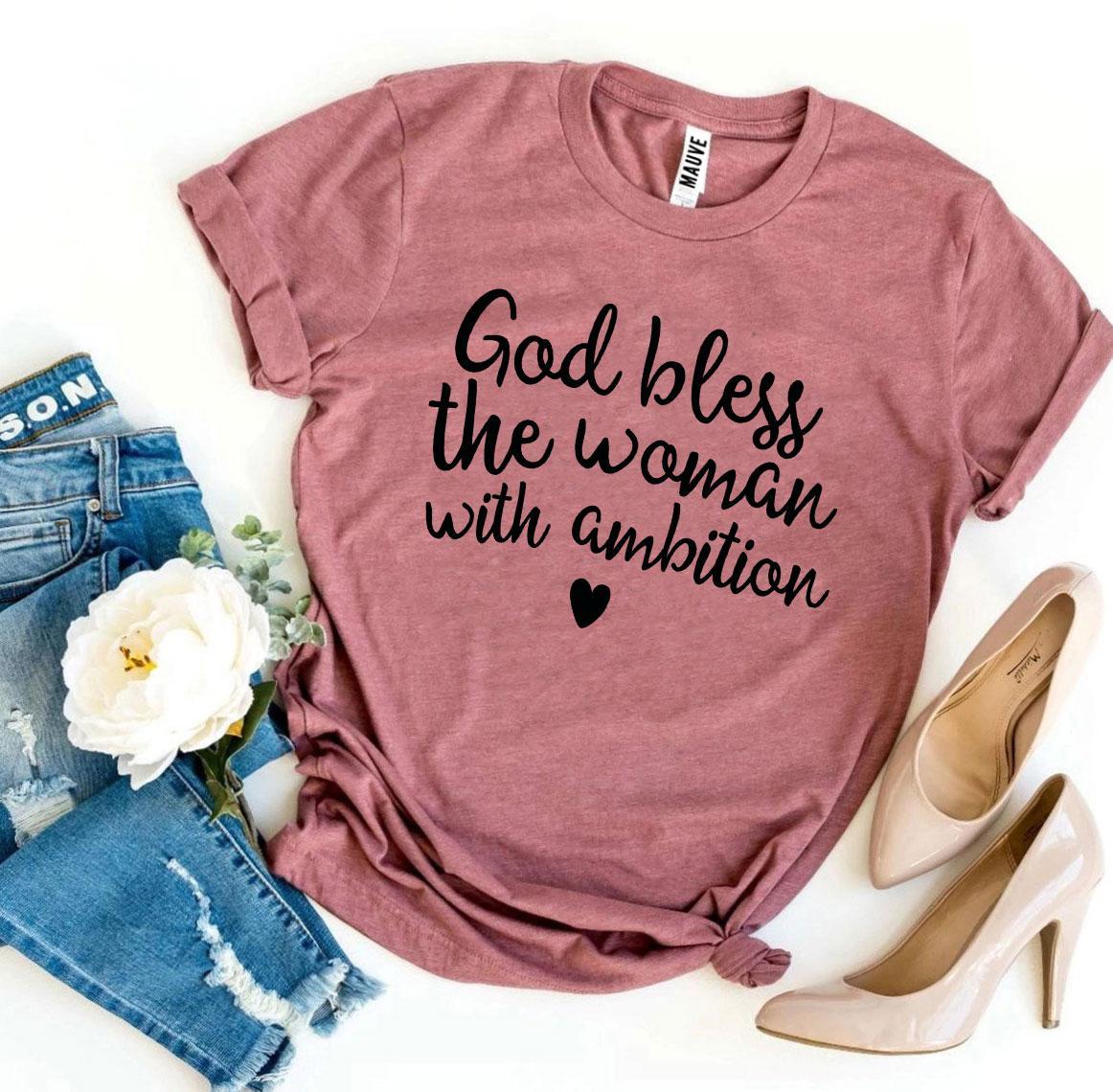 Blessed With Ambition | Women's Faith Cotton Tee