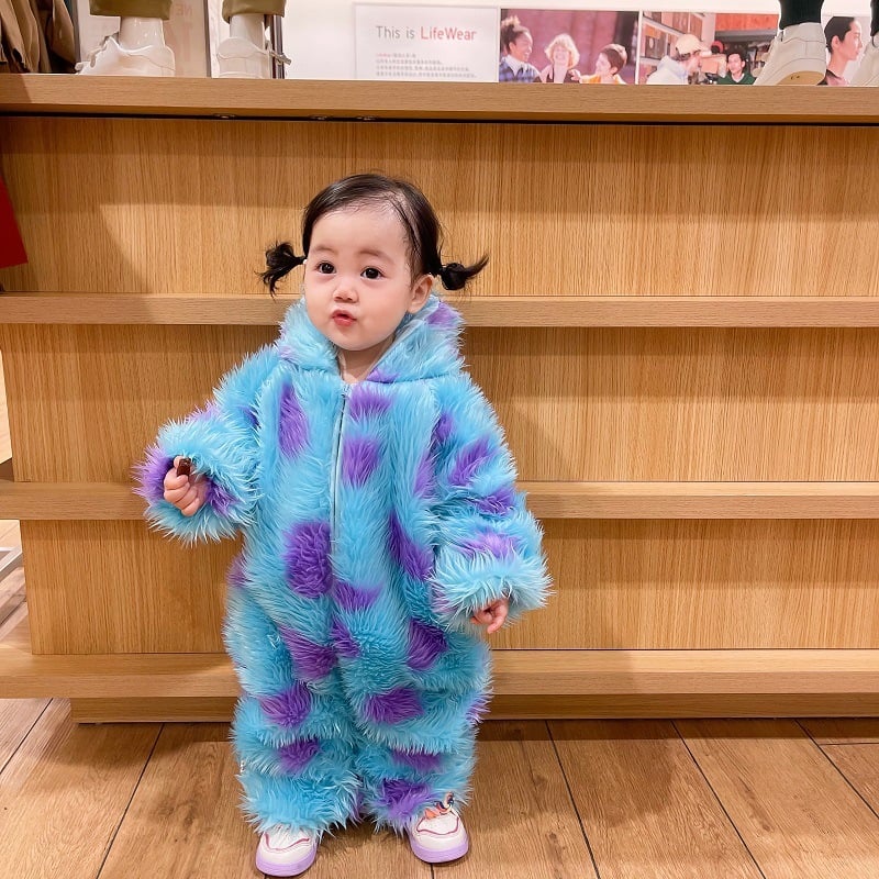 Adorably Warm from Head to Toe | Hooded Animal Fleece Baby Jumpsuit