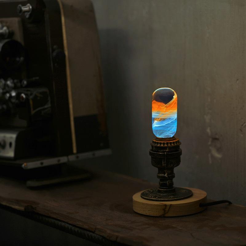 Golden Hour Glow | Handcrafted Sunrise LED Artisan Bulb