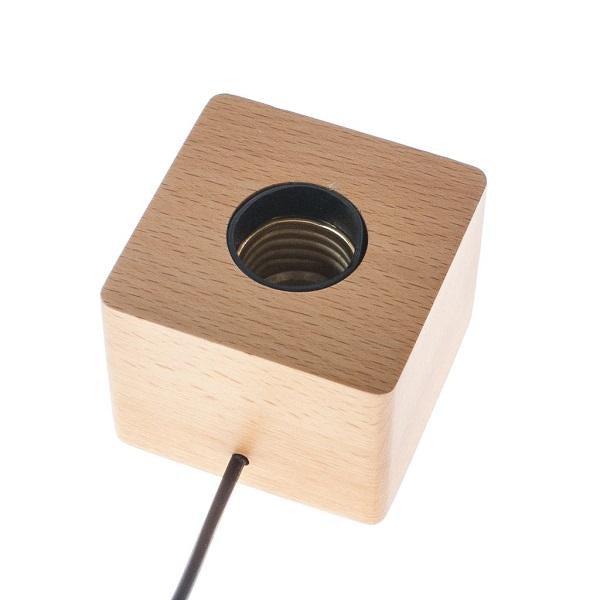 Natural Warmth | Handcrafted Wood Lamp Base