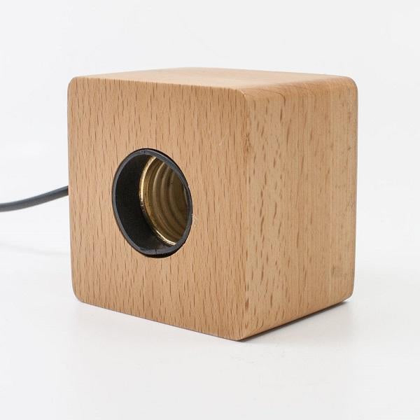 Natural Warmth | Handcrafted Wood Lamp Base