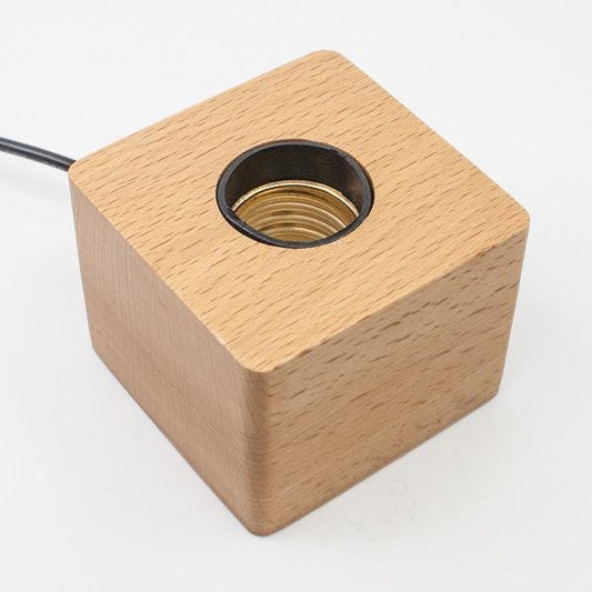 Natural Warmth | Handcrafted Wood Lamp Base