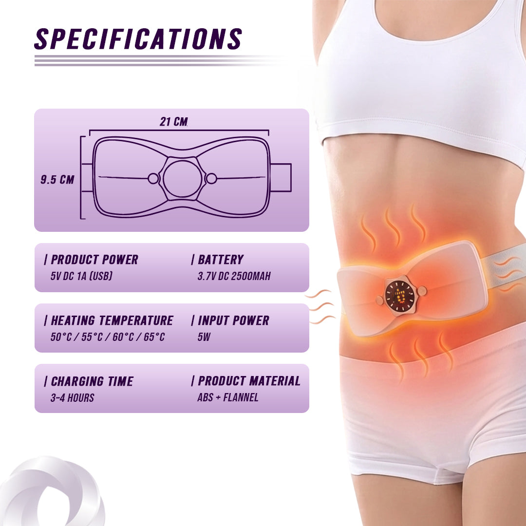 Comfort That Moves With You | Cordless Soothing Heat Warming Belt