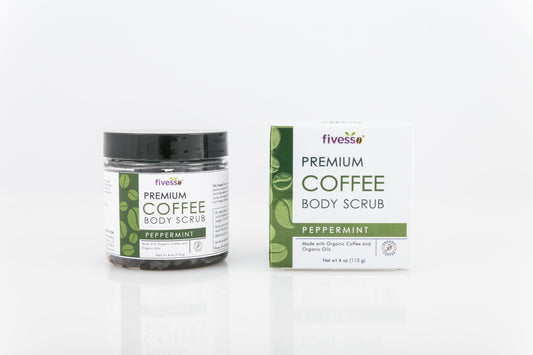 Peppermint Coffee Body Scrub | Organic Exfoliating Scrub