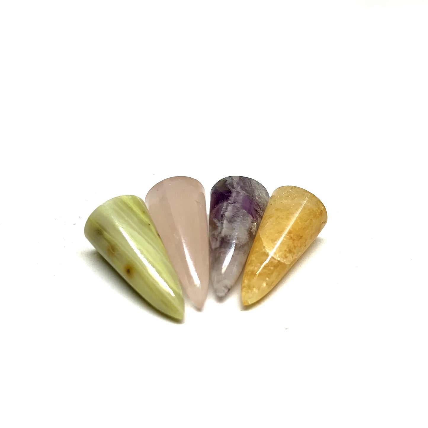 Guided Intuition | Natural Gemstone Pendulum Set of 4
