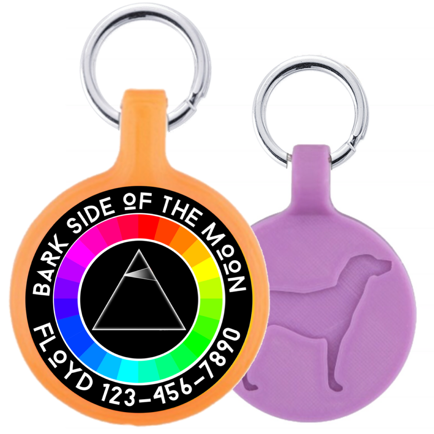 Cosmic Moon | Ecoplastic Personalized Pet ID Tag